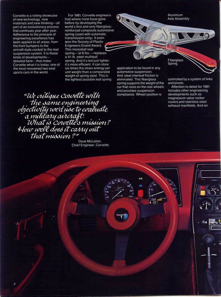 1981 CORVETTE MANUAL visual data 5